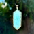 New! "Infinity" Pendant in Aquamarine