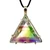 Vogel Crystal Star of David Pendant Lemurian Quartz w/ Pastel Rainbow Dichroic Glass~ Large