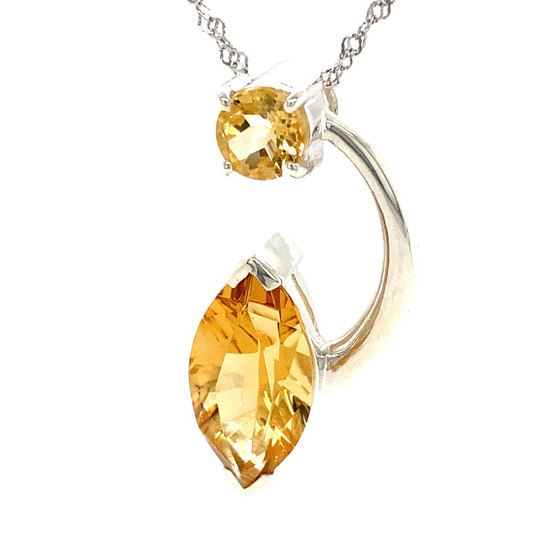 Bolivian Citrine Pendant