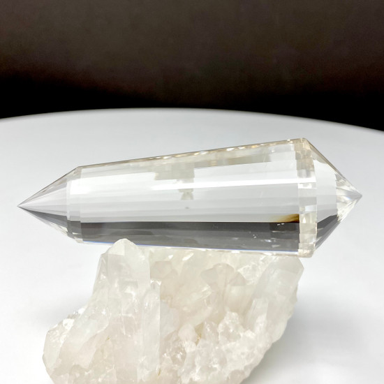 Brazilian Clear Quartz Crystal Wand Generator - 32 Facets (142g)