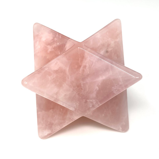 Natural Rose Quartz Merkaba