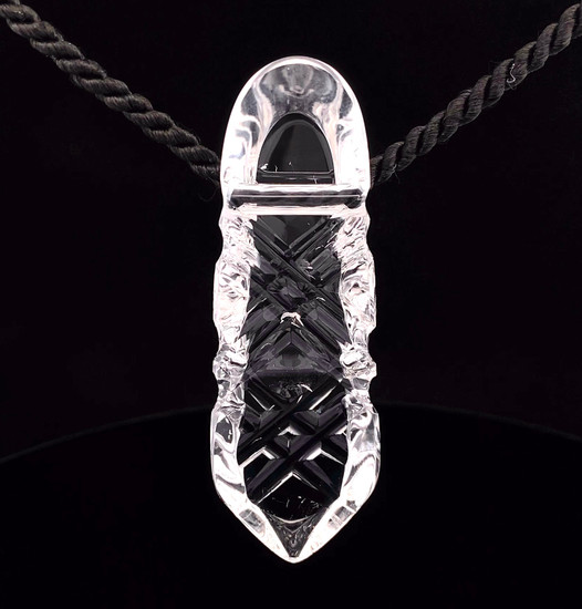 Brazilian Clear Quartz Crystal Pendant by Lawrence Stoller