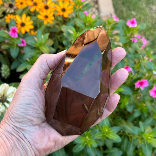 Stunning Brazilian Smoky Quartz Wand by Lawrence Stoller (600g)