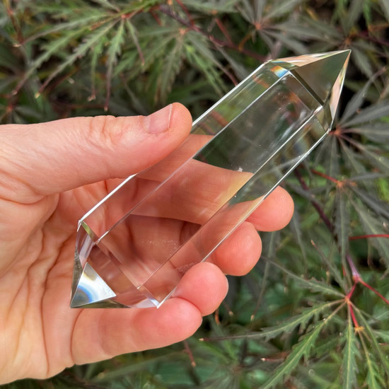 Vogel Wand with Angle Hair Rutile, 6 Facets (144 Grams)