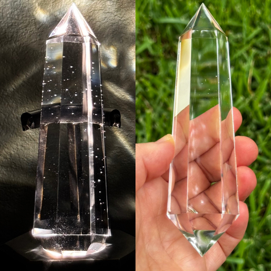 Vogel Wand with Floating Crystals, 6 Facets -(125 Grams)