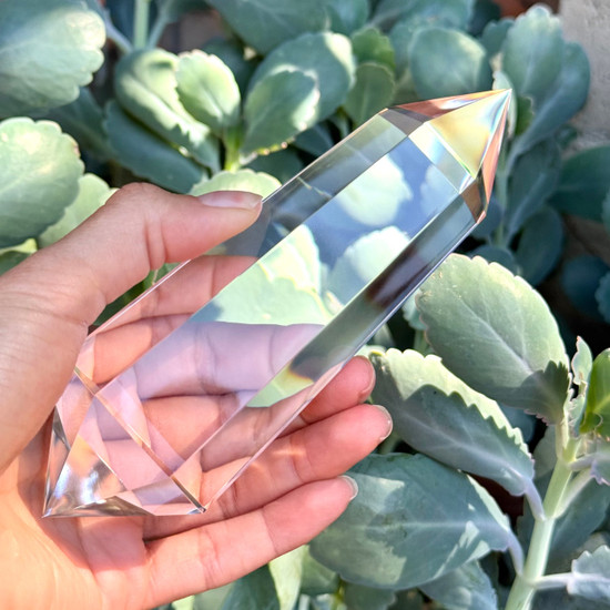 Brazilian Clear Quartz Vogel-Eredyon© Wand - 6 Facets (380g)