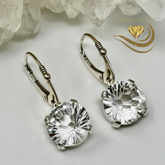 Clear Quartz Super Nova Dangle Earrings