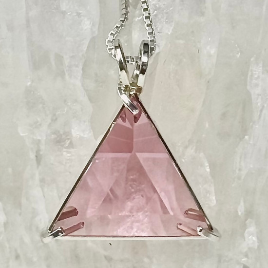 Pink Garnet Star of David