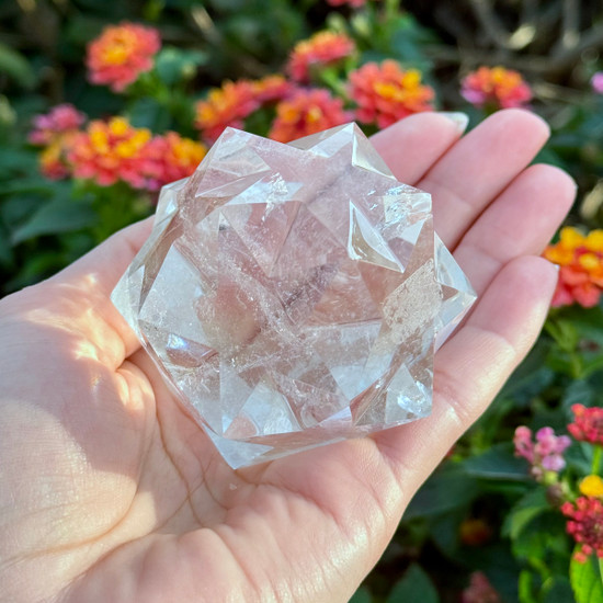 Pentadodecahedron by Lawrence Stoller - Brazilian Clear Quartz