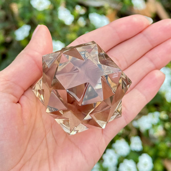 Natural Citrine Pentadodecahedron by Lawrence Stoller
