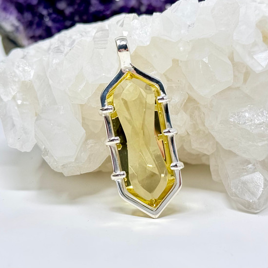 Zambian Citrine "Infinity" Pendant - Small