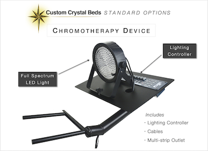 Custom Crystal Bed Chromotherapy Graphic