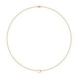 large capsule chain link gold necklace