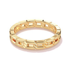 mini 16 link band in 18k yellow gold