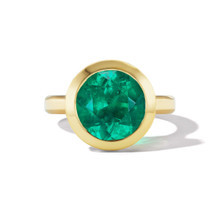 bezel-set-emerald-ring
