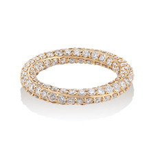 gold and diamond eternity band
