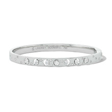 narrow moon phase bangle with diamonds