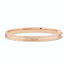 Note to Self One Row Pave Diamond Bangle