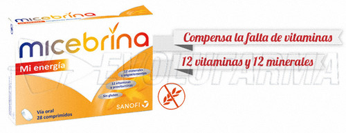 Micebrina mi energía. 1 caja con 28 comprimidos. Micebrina mi energía. 1 caja con 28 comprimidos.