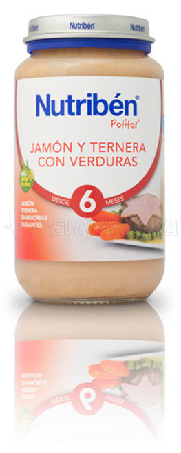 Nutriben potito jamón-ternera verdura, 250 g Nutriben potito jamón-ternera verdura, 250 g