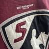 Maroon Steer Applique Hoodie