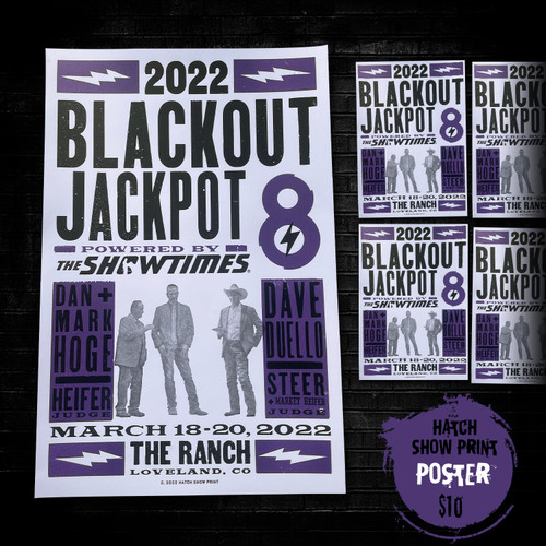 Blackout 8 Hatch Show Print Poster