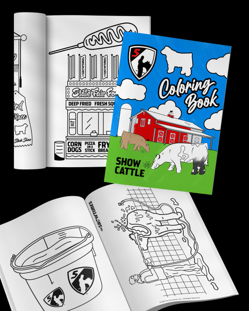 Show Cattle Coloring Book (SALE 1 for $15 or 2+ for $10/book)