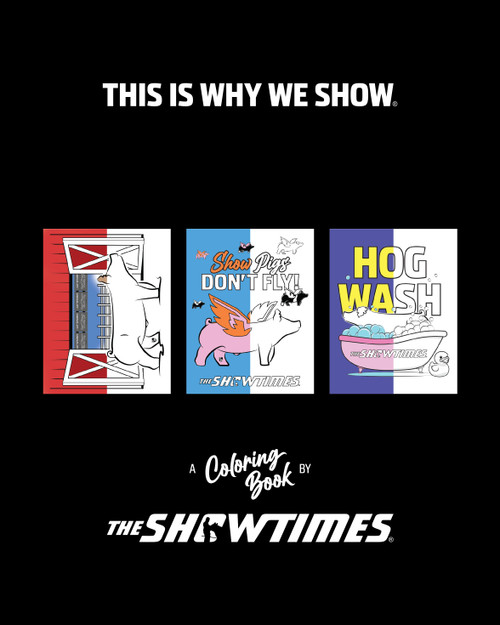 Show Hogs Coloring Book (SALE 1 for $15 or 2+ for $10/book)