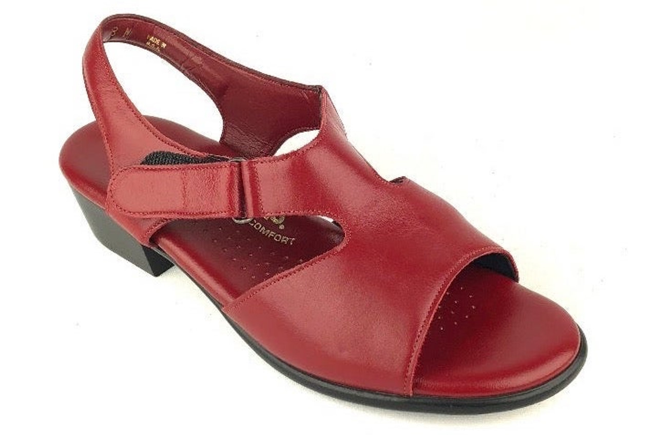 SAS Women s Suntimer Heel Strap Sandal in Red Daniels Shoes