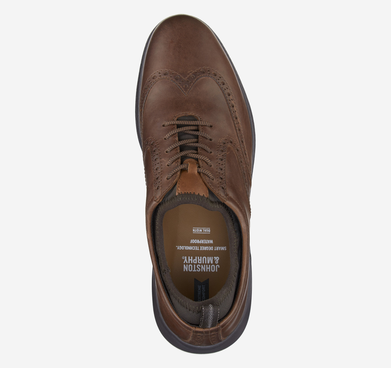 Johnston & Murphy Men's XC4® Lancer Plain Toe in Mahogany - Daniels Shoes