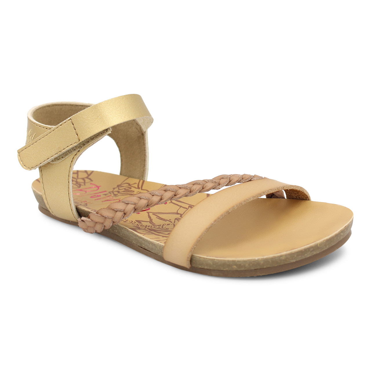 Blowfish Malibu Kid s Goya Sandal in Dune Gold Daniels Shoes