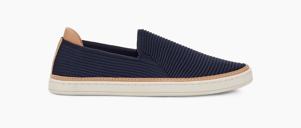 UGG Women's Sammy Sneaker in Navy Rib Knit - Daniels Shoes