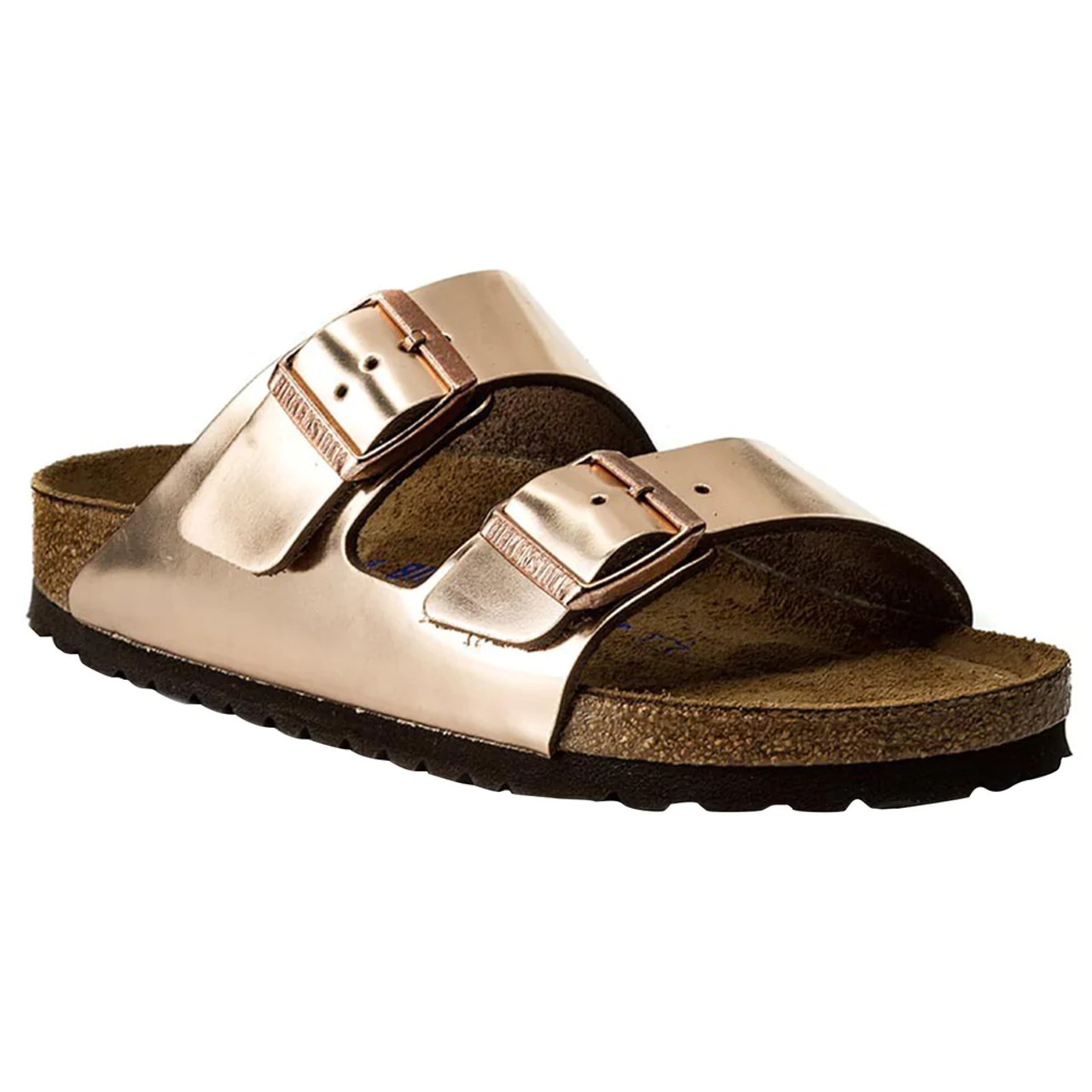 Birkenstock Arizona Metallic Anthracite Eva Flat Sandals | ASOS