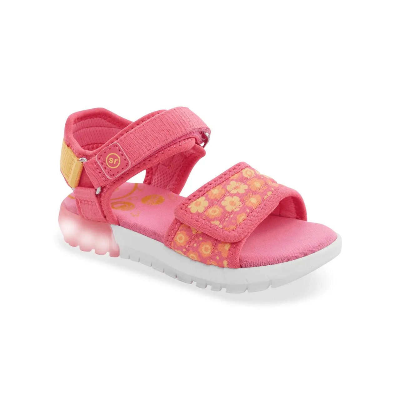 Stride Rite Girls Light up Kitt Sandal in Pink Daniels Shoes