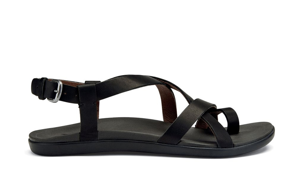 Olukai Women s Upena Leather Slingback Sandal in Kona Coffee