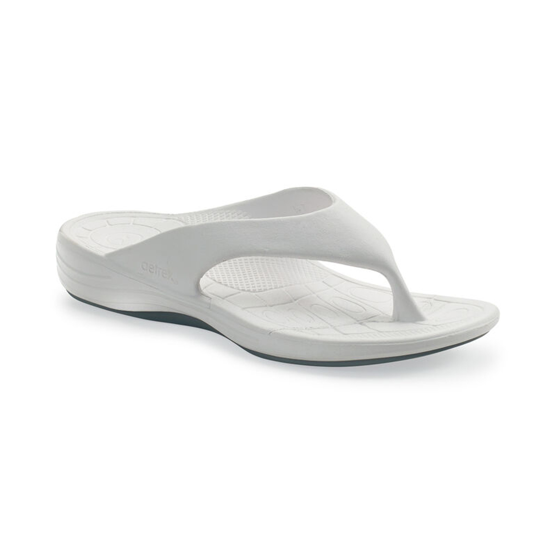 Aetrex Women's Maui Orthotic Flip Flops in White - Daniels Shoes