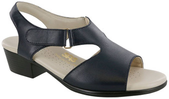 SAS Women's Suntimer Heel Strap Sandal in Navy