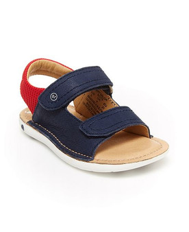 Stride Rite Toddler's srtech Valor Sandal in Navy/Red