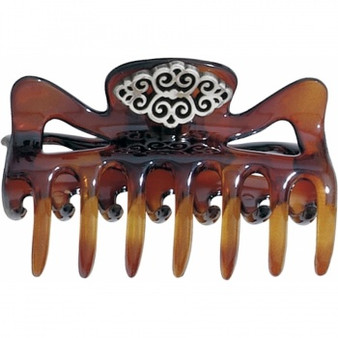 Brighton Hair Accessories Geneva Small Hairclip in Tortoise