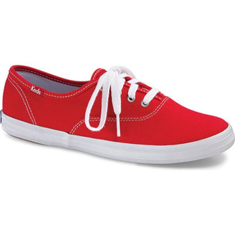 Keds Women's Champion Originals in Red Canvas