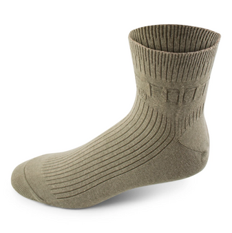 Two Feet Ahead Non-Binding Anklet Sock in Khaki