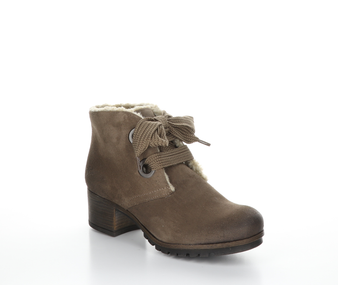 Bos. & Co. Women's Waterproof Manx Boot in Taupe Suede