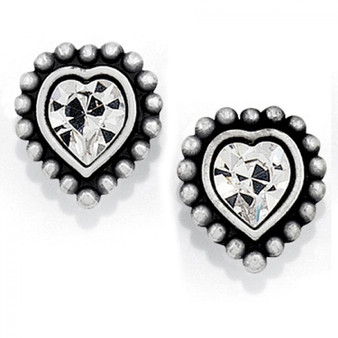 Brighton Twinkle Shimmer Heart Mini Post Earrings