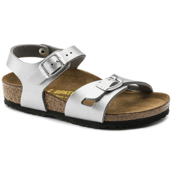 Birkenstock Children's Rio Kids in Silver