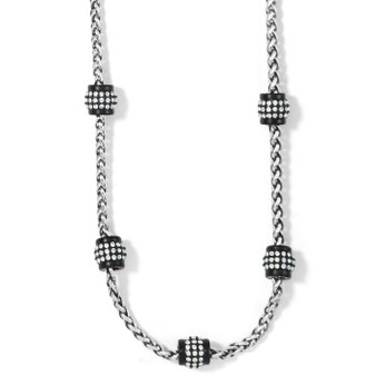 Brighton Meridian Petite Short Necklace in Silver-Black