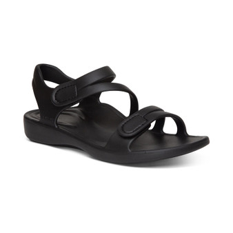 Aetrex Women's Jillian Sport Water Friendly Sandal in Black