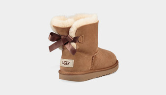 UGG Kid's Mini Bailey Bow II Boot in Chestnut