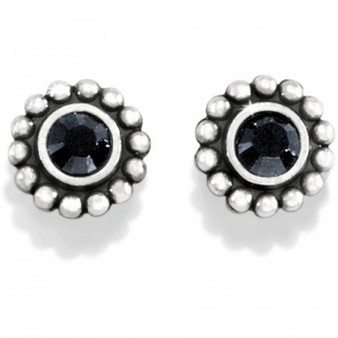 Brighton Twinkle Mini Post Earrings in Black