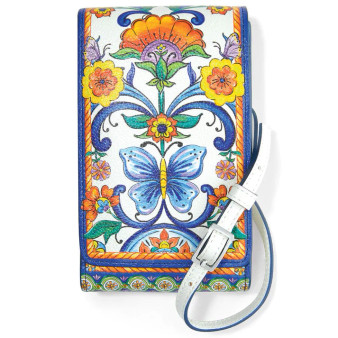 Brighton La Farfalla Phone Organizer in White Multi