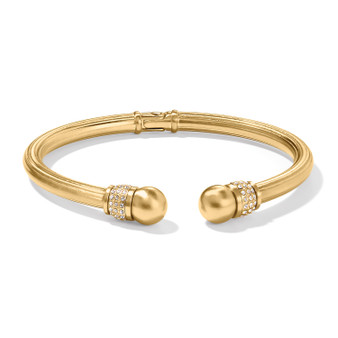 Brighton Meridian Open Hinged Bangle in Gold